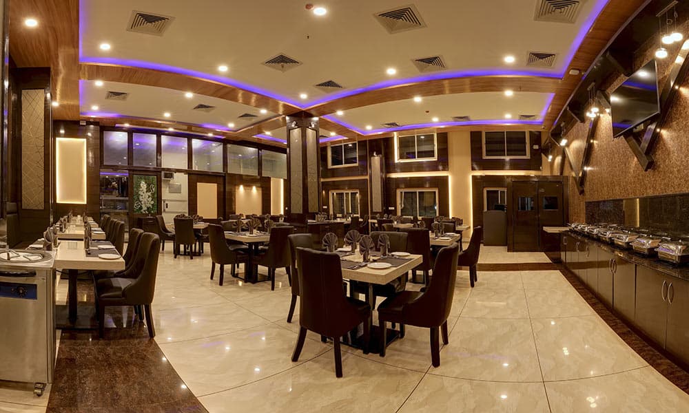 dinning hall of hotel in mysore